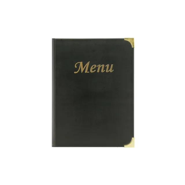 securit-basic-speisekarte-a4-schwarz-8-seiten-pvc image 1