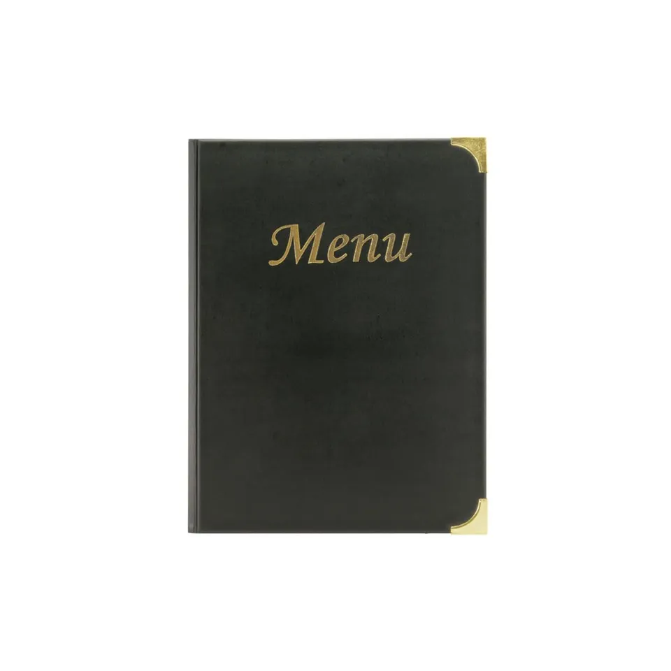 securit-basic-speisekarte-a4-schwarz-8-seiten-pvc image 1