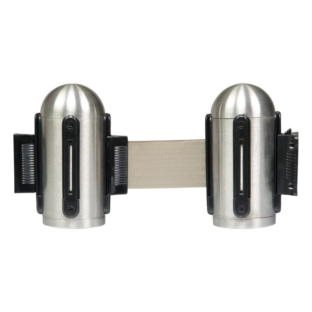 securit-retractable-wand-absperrband-grau-210-cm-edelstahl image 1