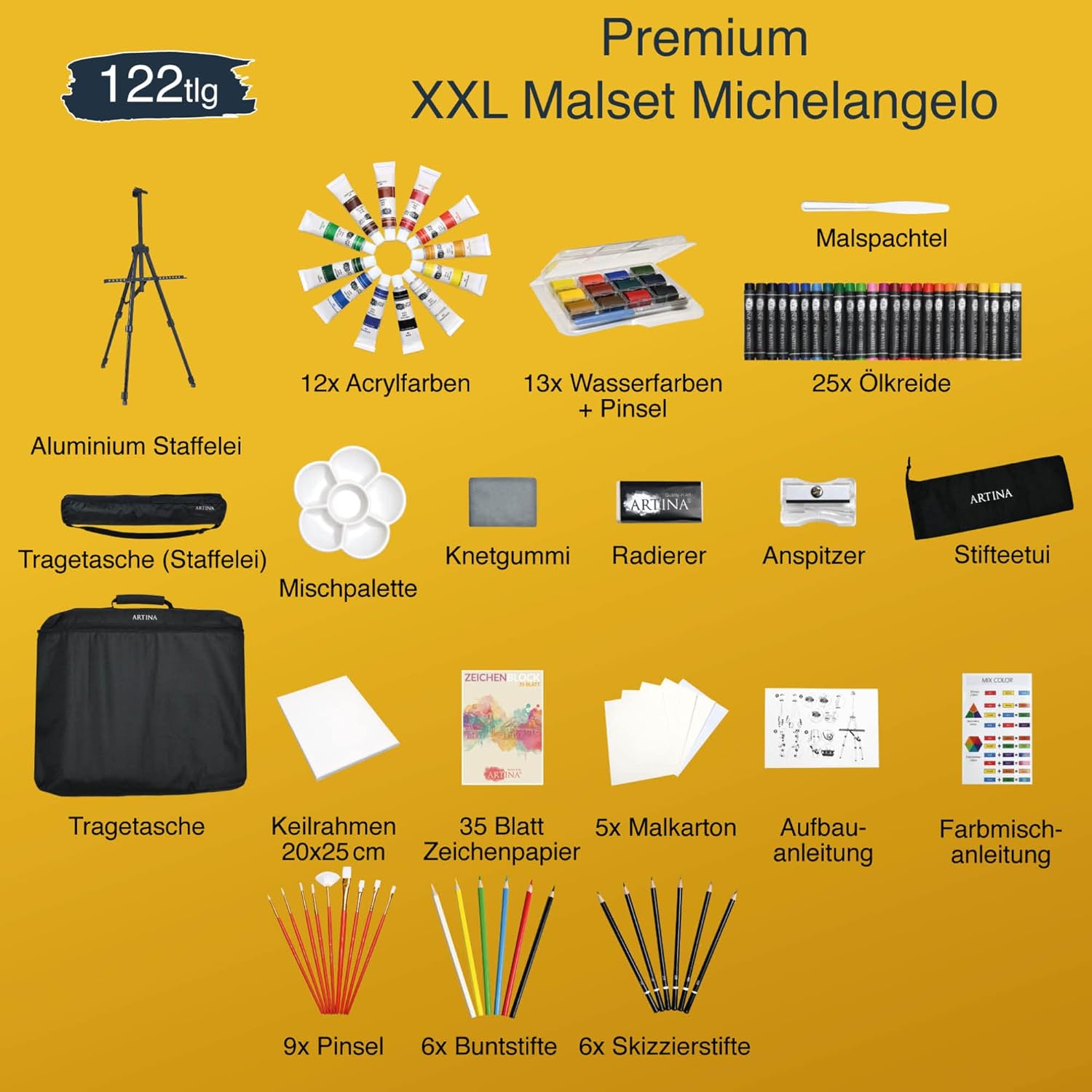 artina-akademie-michelangelo-malset-122tlg-xxl image 3