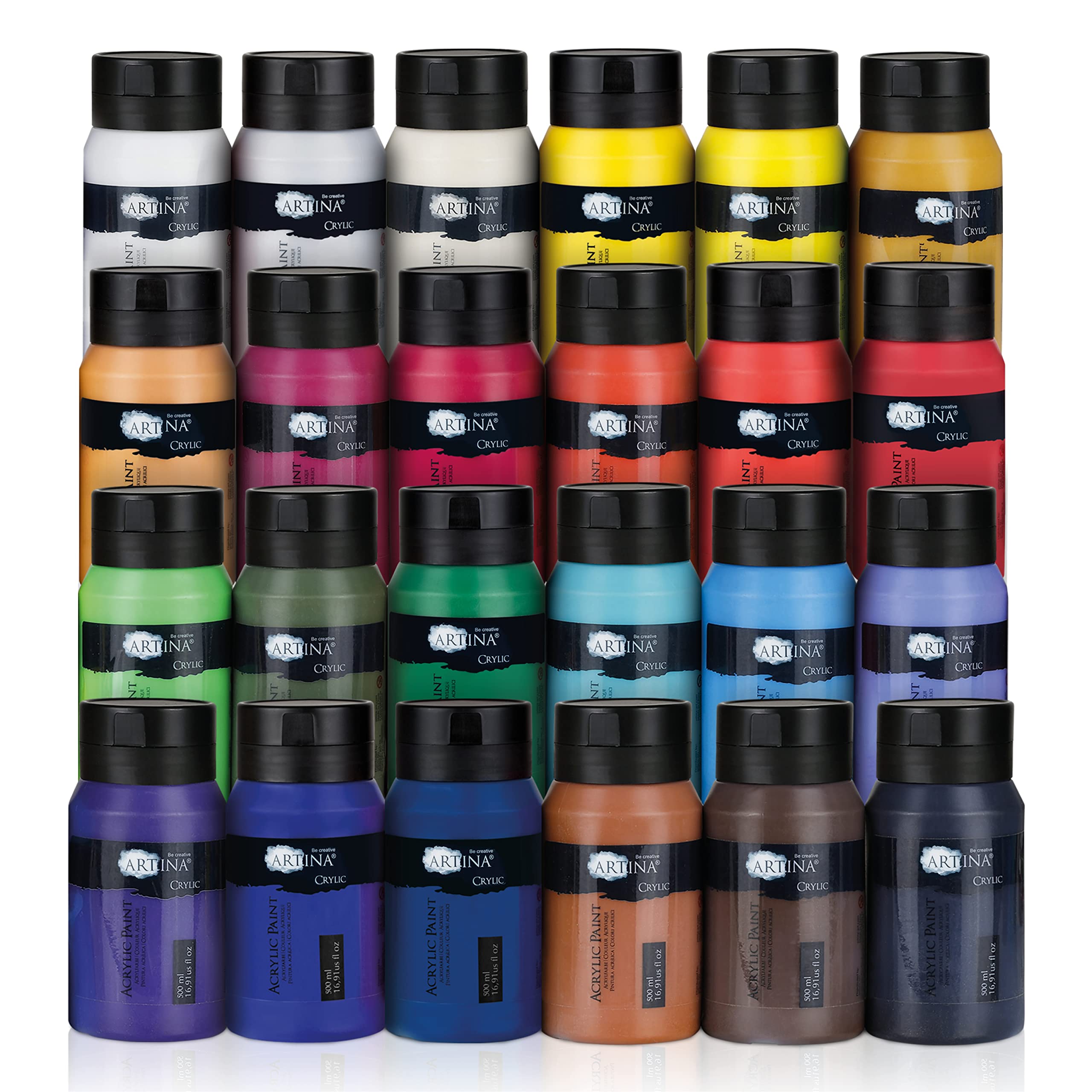 artina-crylic-acrylfarben-500-ml-10er-pack-wasserfest image 3