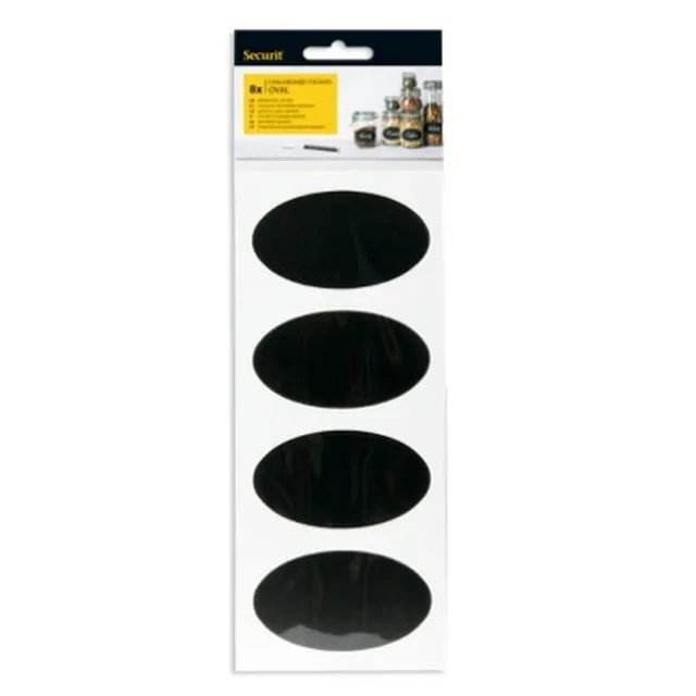 securit-silhouette-cs-oval-8-8-tafelaufkleber-oval-schwarz-8-st-ck image 1