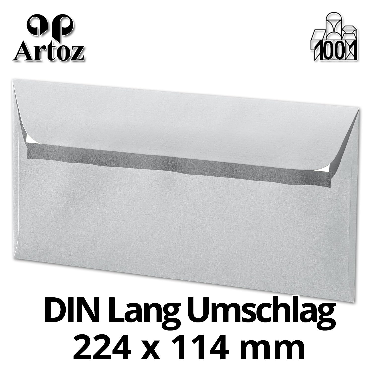 artoz-1001-briefumschl-ge-din-lang-licht-grau-100-st-ck image 2