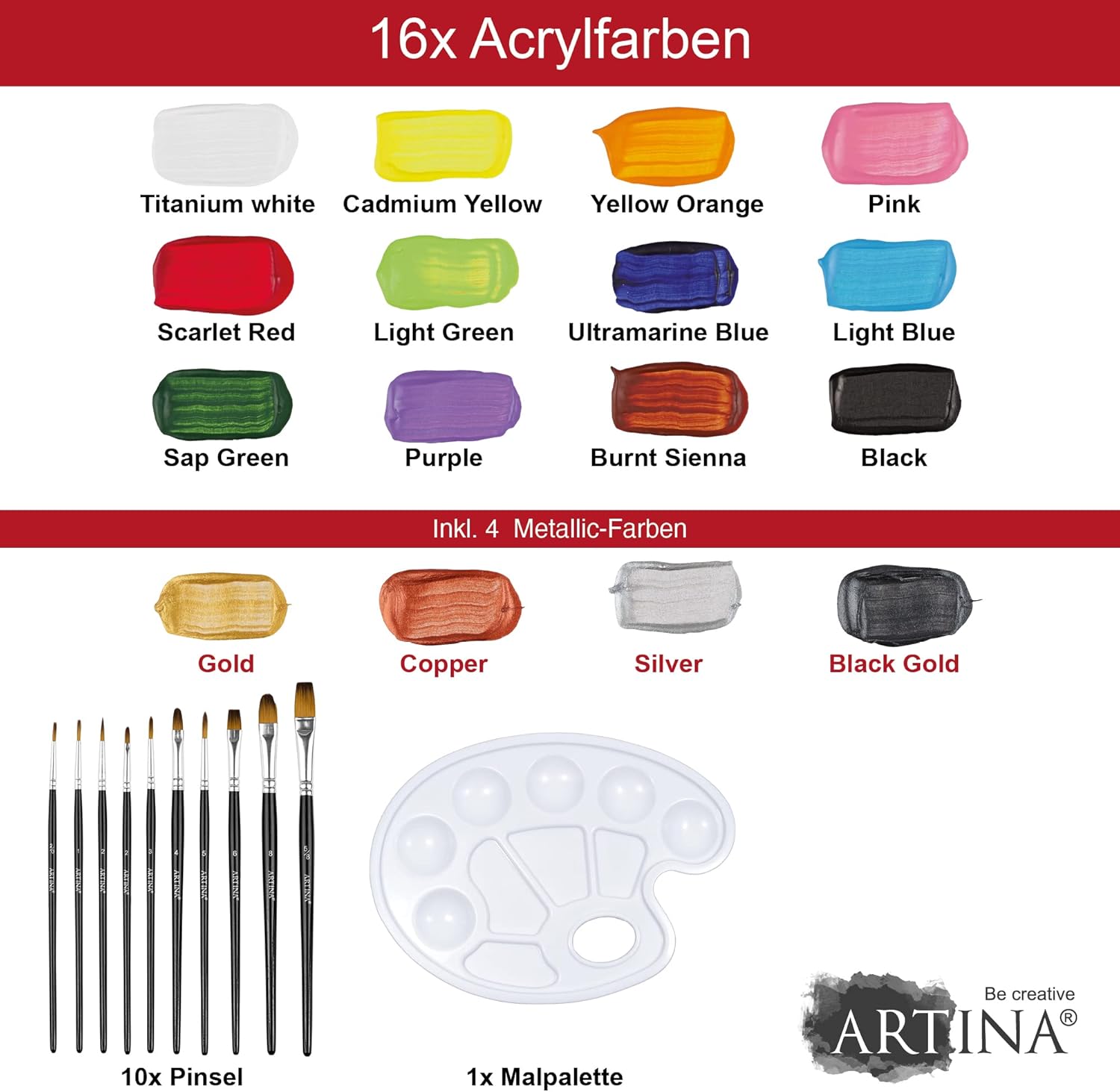 artina-crylic-bergamo-acrylfarben-set-27tlg-mit-metallic image 2