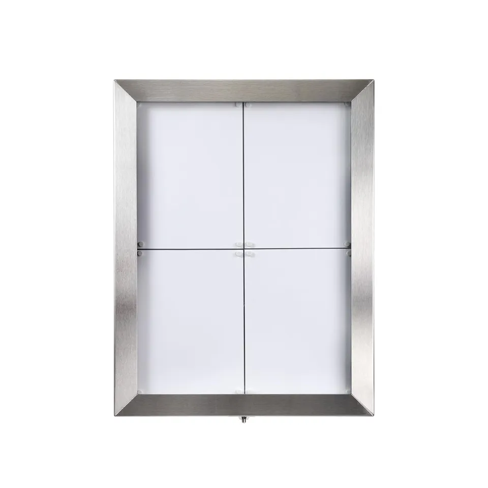securit-nova-mcs-4a4-lss-led-schaukasten-4x-a4-edelstahl image 1
