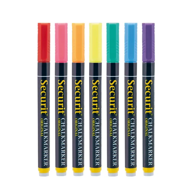 securit-original-kreidemarker-1-2-mm-bunt-7-farben-abwischbar image 1