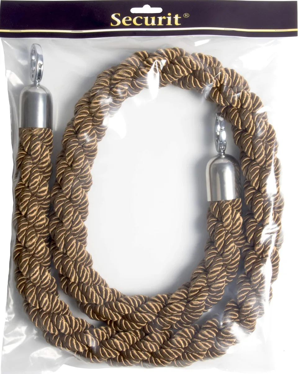 securit-classic-absperrseil-braun-1-5-m-bronze-chrom image 1