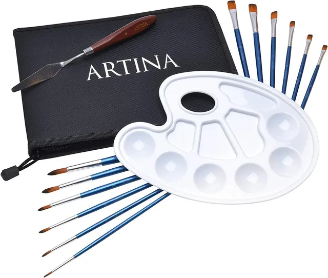 artina-akademie-rom-pinselset-15-tlg-mit-palette-nylon image 1