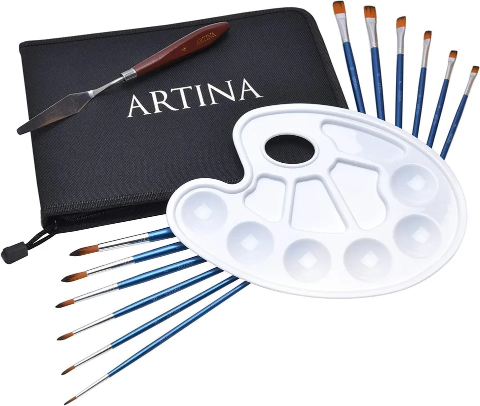 artina-akademie-rom-pinselset-15-tlg-mit-palette-nylon image 1