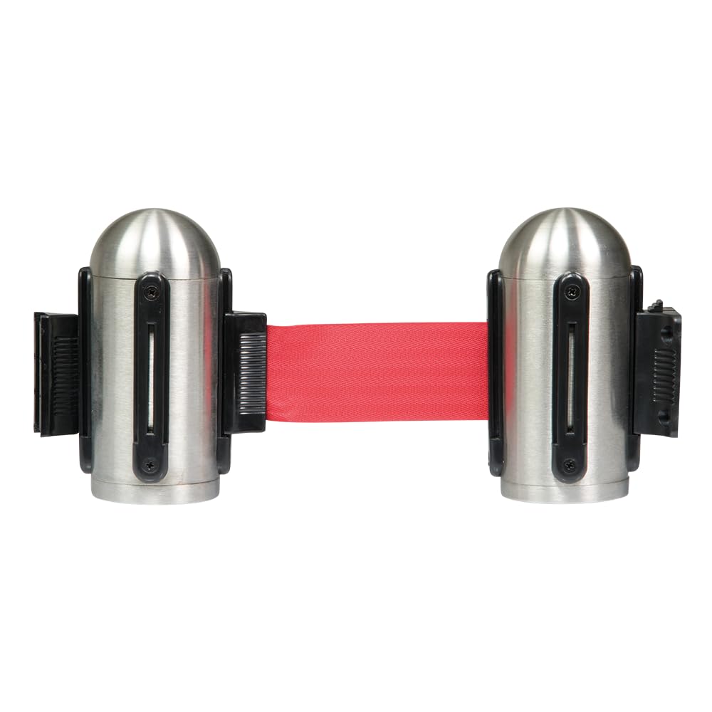 securit-retractable-wand-absperrband-grau-210-cm-edelstahl image 2