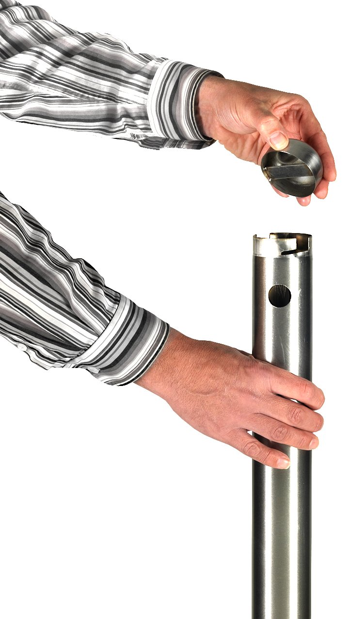 securit-classic-fu-f-r-raucherpfosten-silber-edelstahl image 2