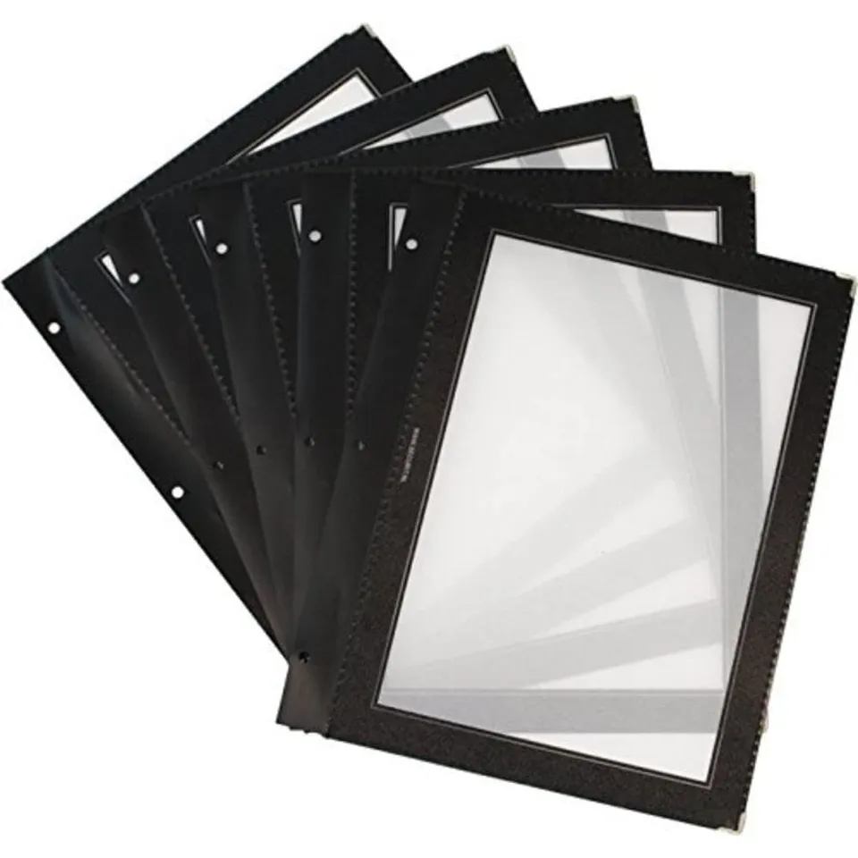 securit-woody-men-karteneins-tze-a4-schwarz-5er-satz image 1