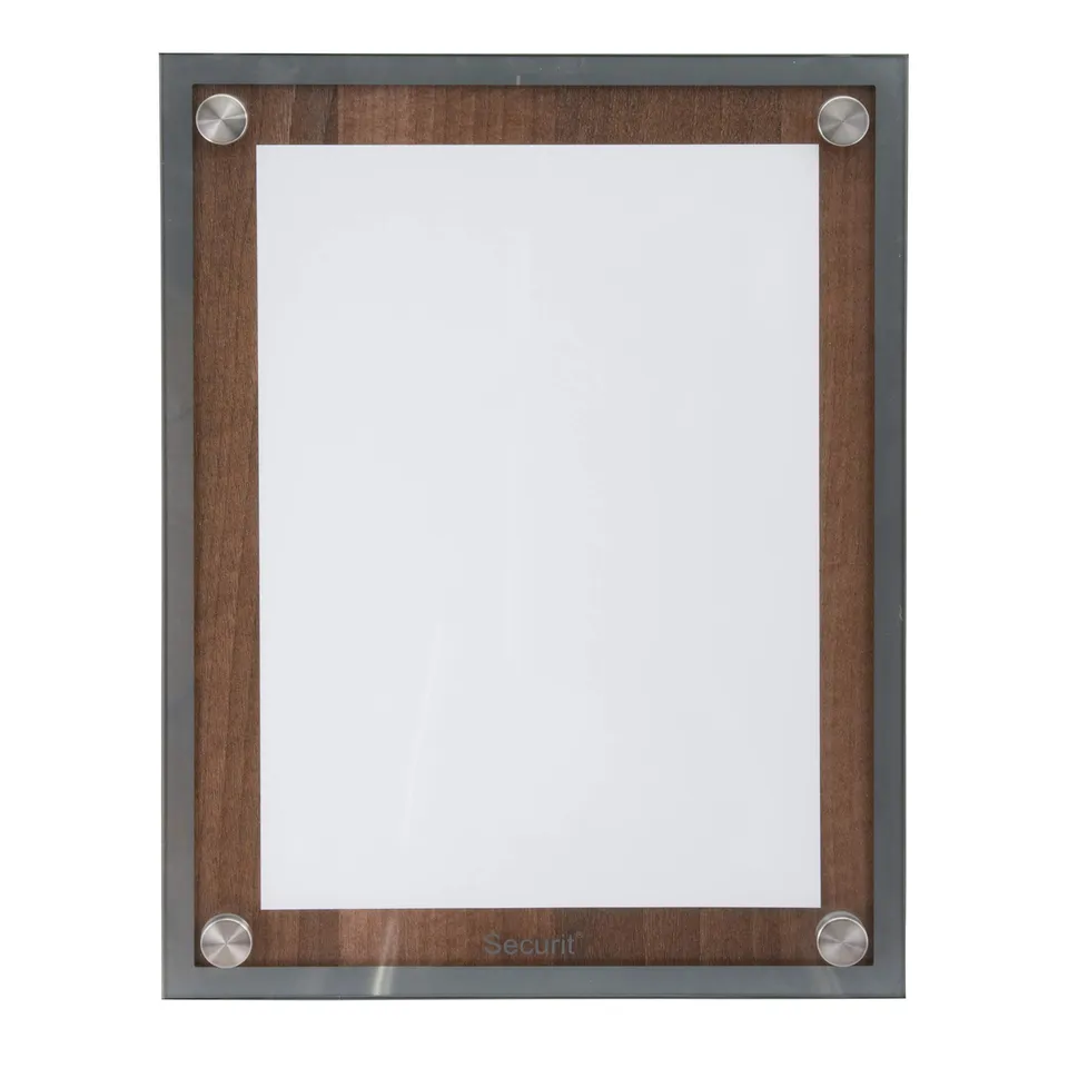 securit-universal-schaukasten-glass-star-a4-walnuss image 1