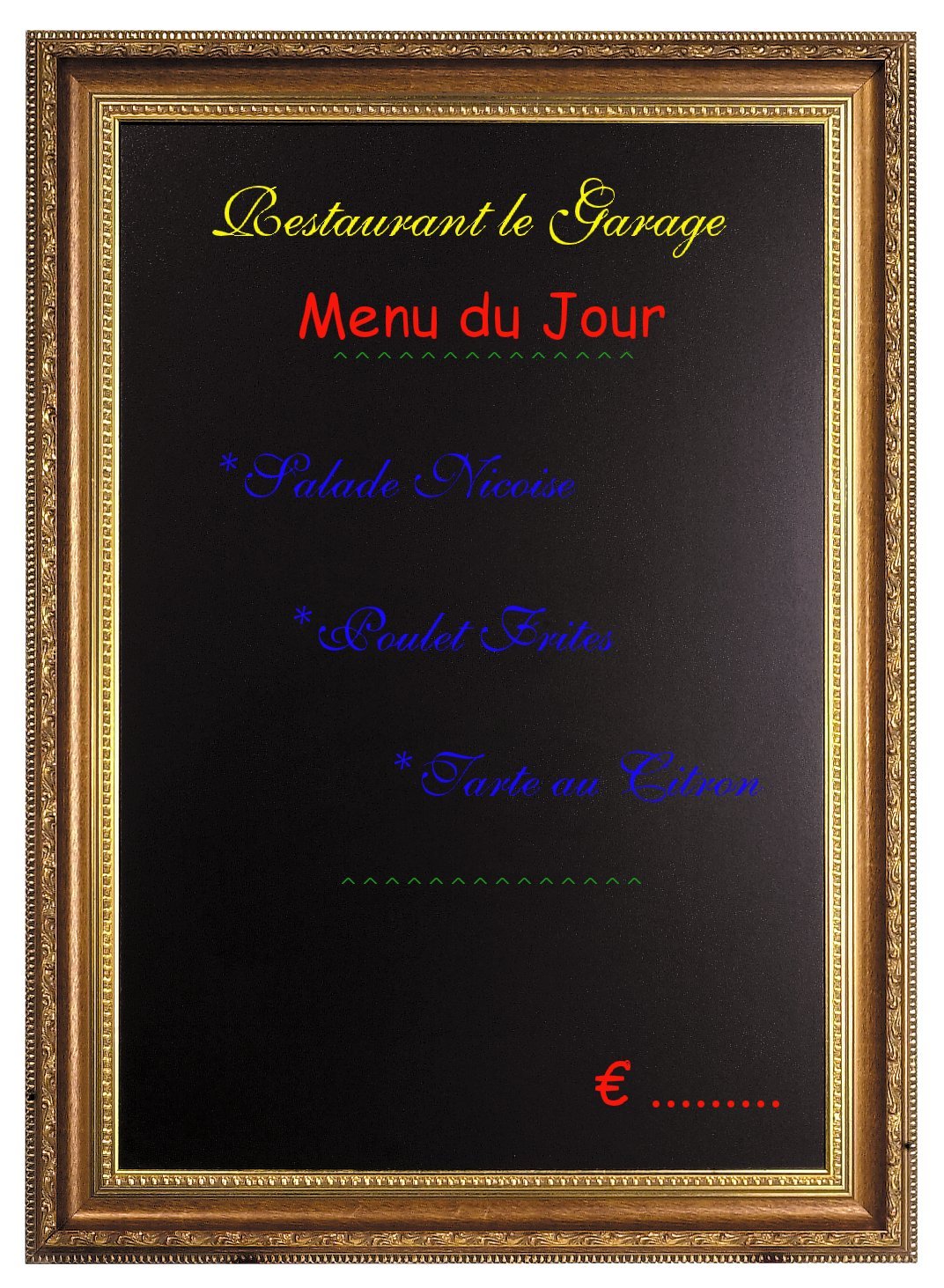 securit-universal-wandtafel-goldrahmen-schwarz-65x85-cm image 2