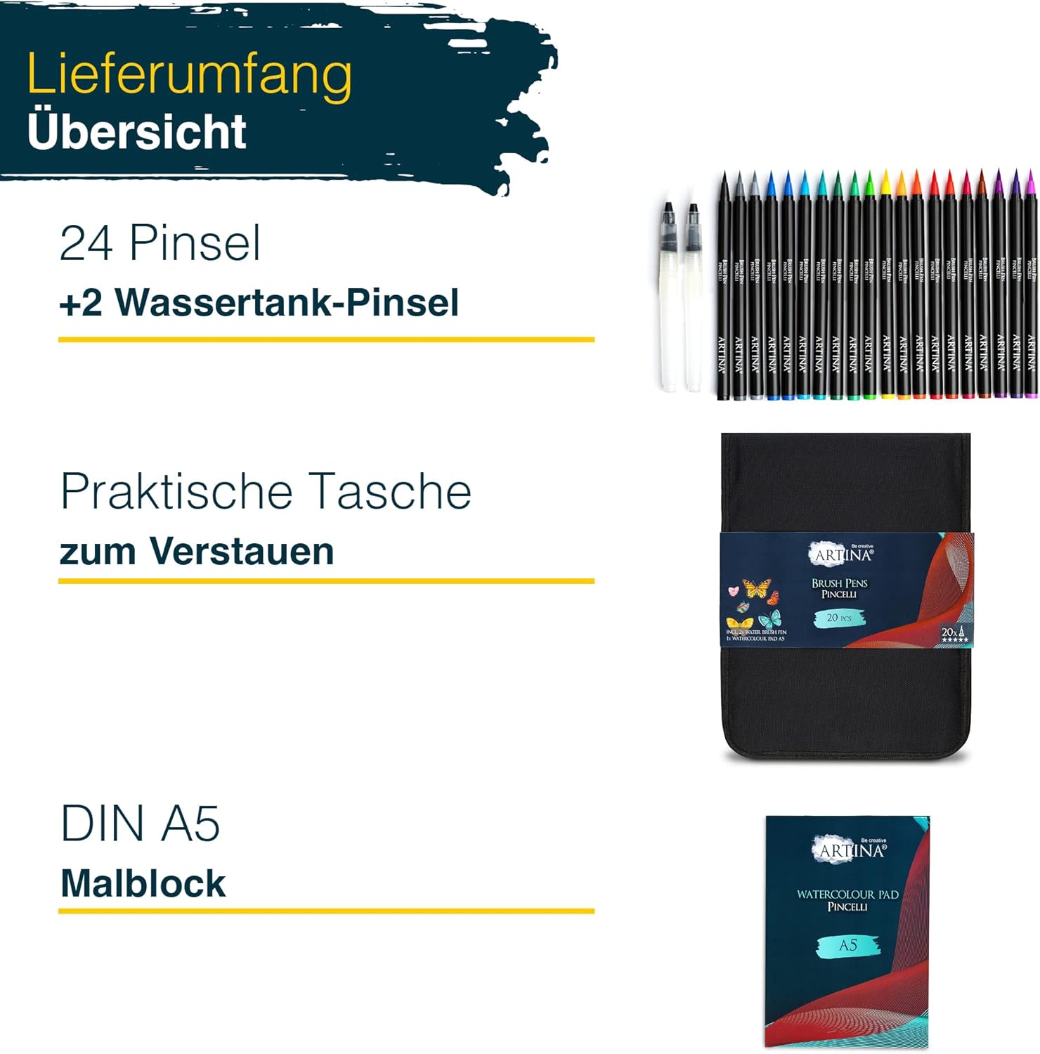 artina-expertilo-pinselstifte-set-20-farben-mit-aquarellblock image 7