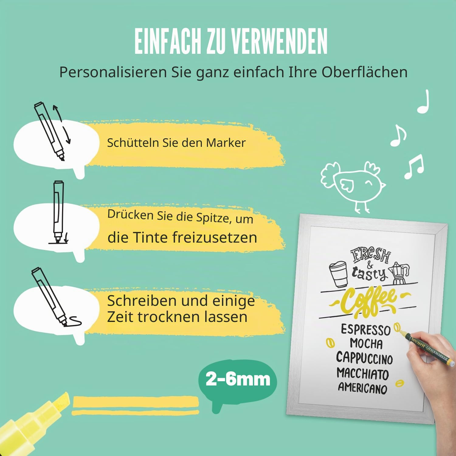 securit-original-fl-ssigkreide-marker-gelb-2-6mm-2er image 3