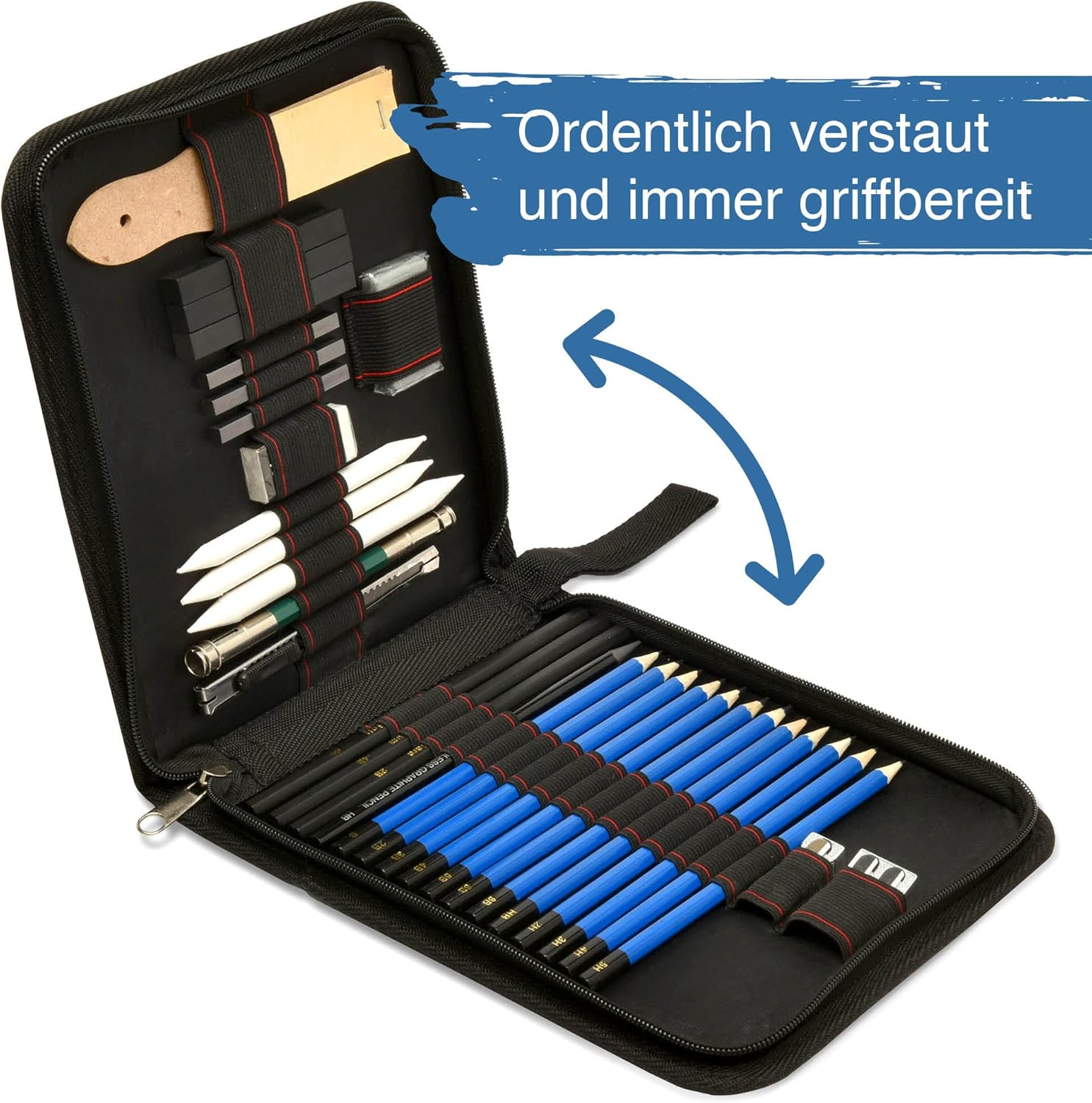artina-expertilo-bari-bleistiftset-33-teilig-mit-kohle image 7