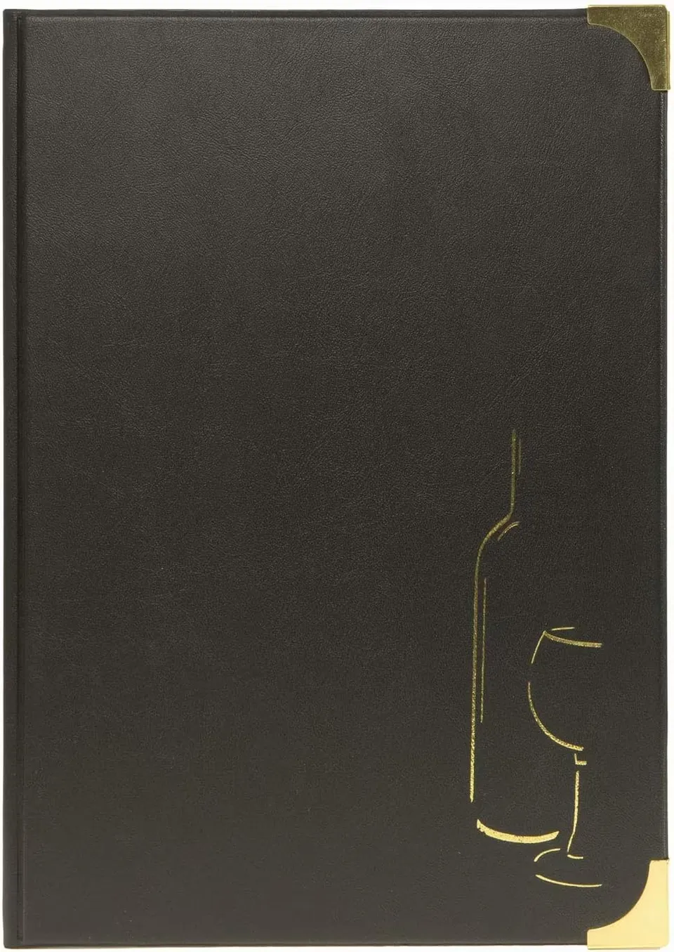 securit-basic-weinkarte-a4-mappe-pvc-schwarz-4-seiten image 1