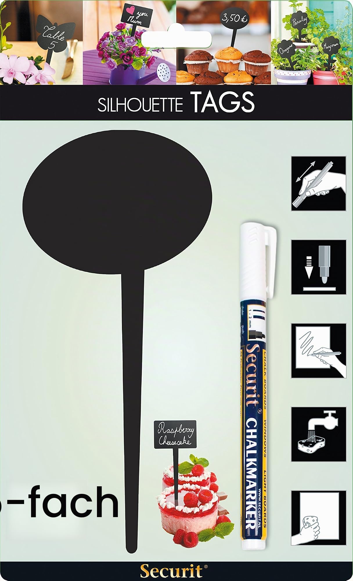 securit-silhouette-tag-bubble-5-einstecker-rund-schwarz image 5