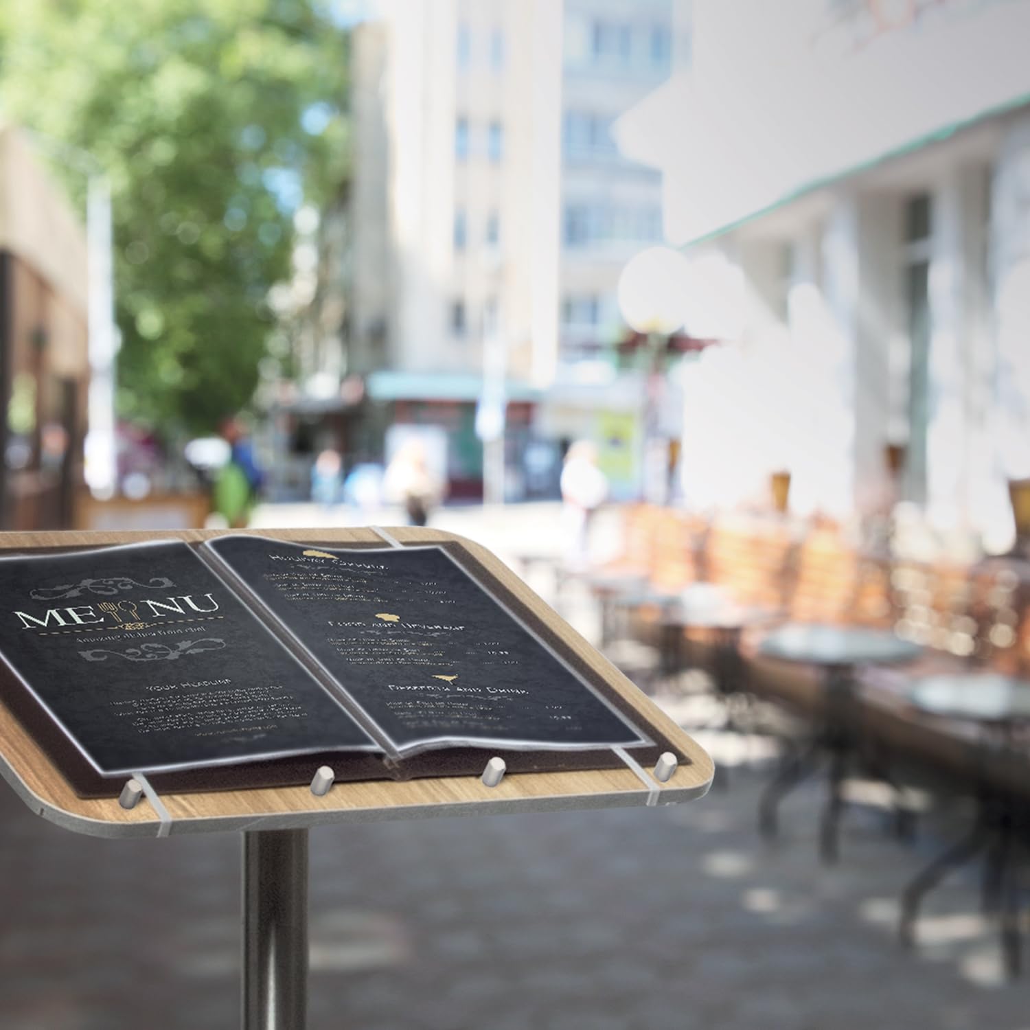securit-universal-informationsdisplay-a4-edelstahl-mit-standfu image 5