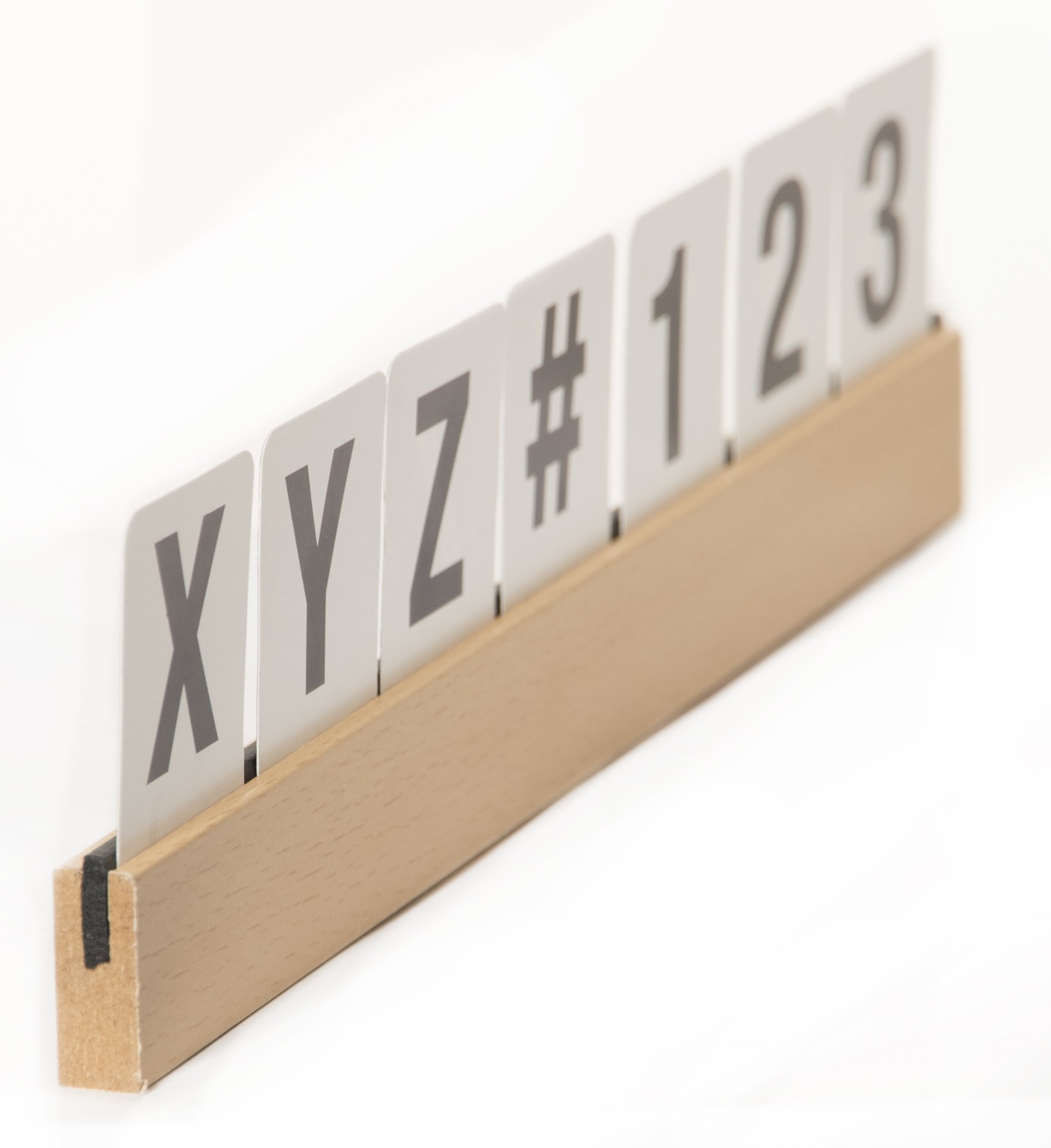 securit-magnetic-buchstabenleiste-regal-grau-1-m-teak image 2