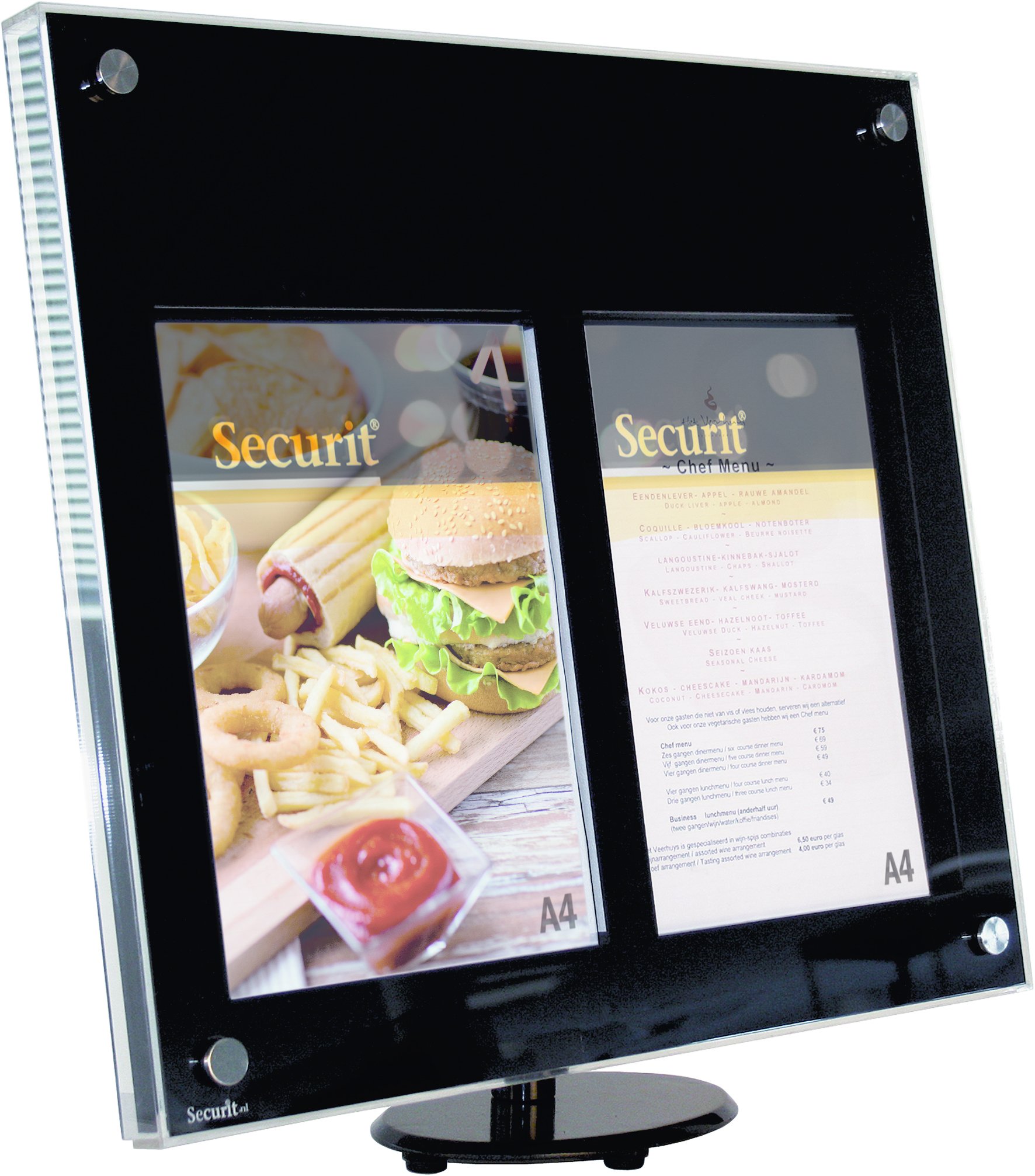 securit-nova-led-men-display-polyacryl-au-en-tisch-wand image 1