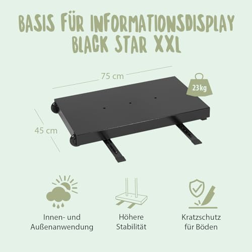 securit-nova-pfosten-standfuss-stahl-schwarz-mit-rollen image 8