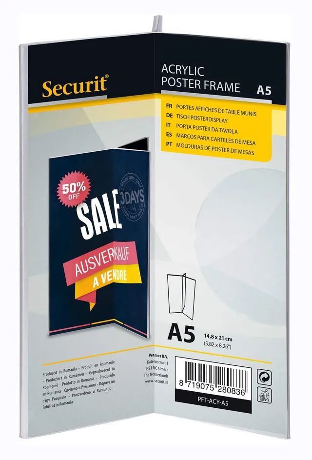 securit-crystal-tischaufsteller-acryl-a5-y-form image 1