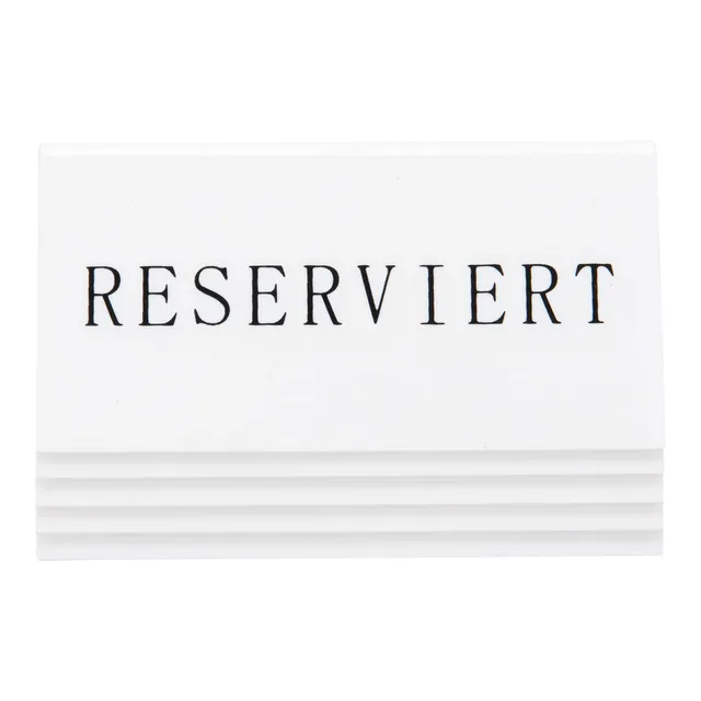securit-crystal-reserviert-tischaufsteller-deutsch-5er-set-wei image 1