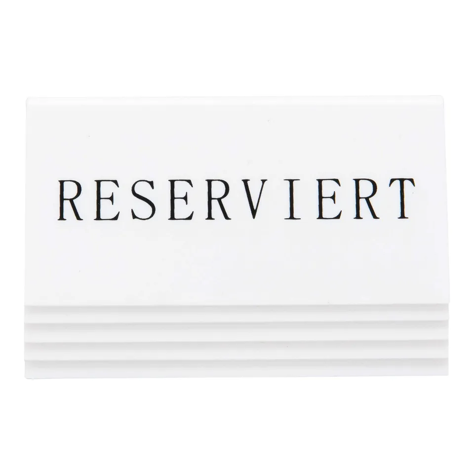 securit-crystal-reserviert-tischaufsteller-deutsch-5er-set-wei image 1