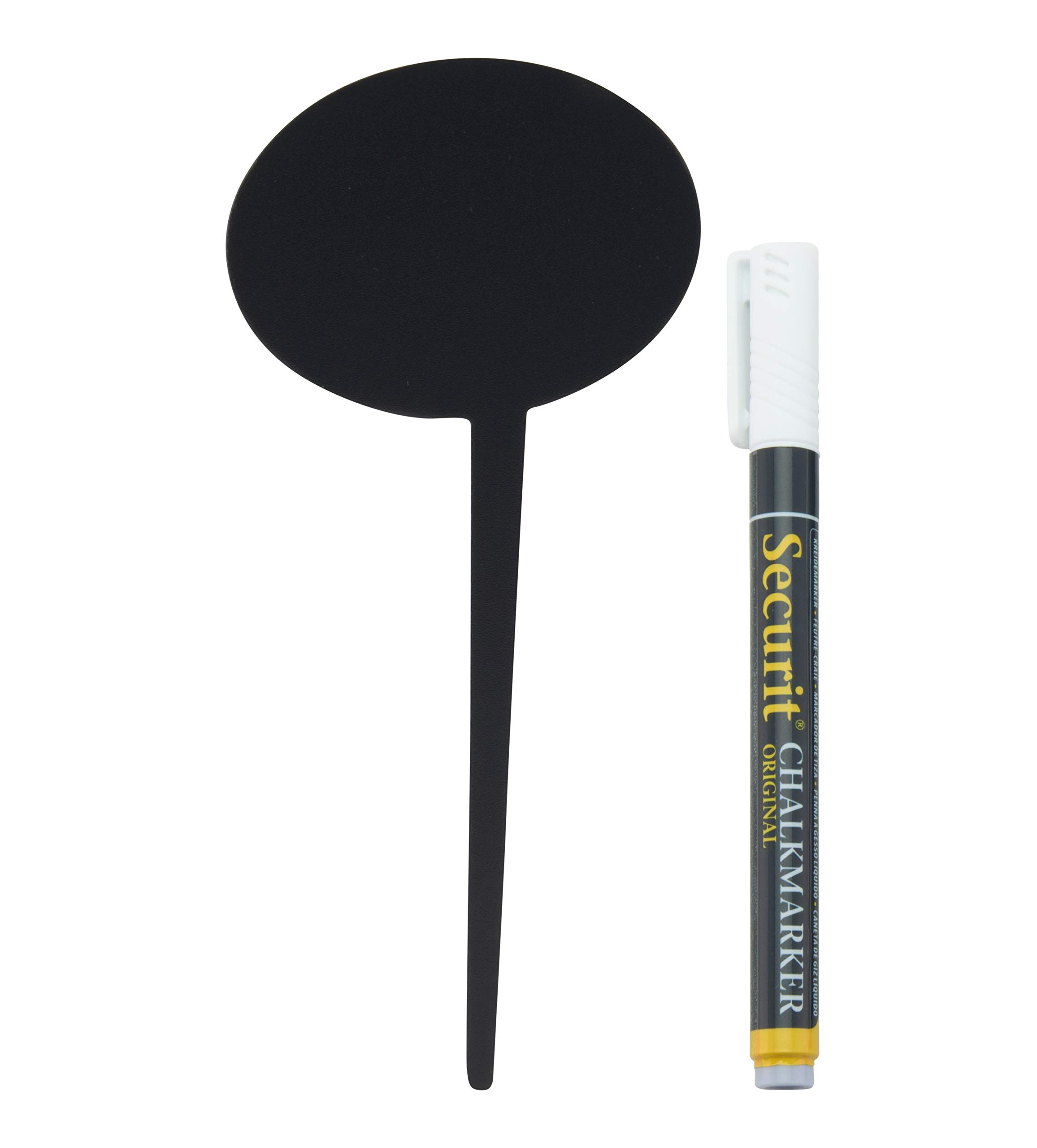 securit-silhouette-tag-bubble-5-einstecker-rund-schwarz image 2