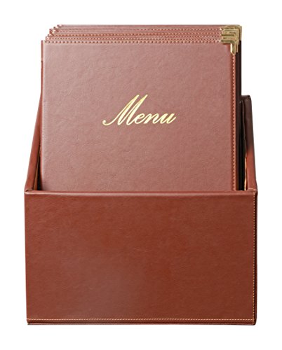 securit-classic-menukarte-a4-braun-20-st-ck-lederoptik image 8