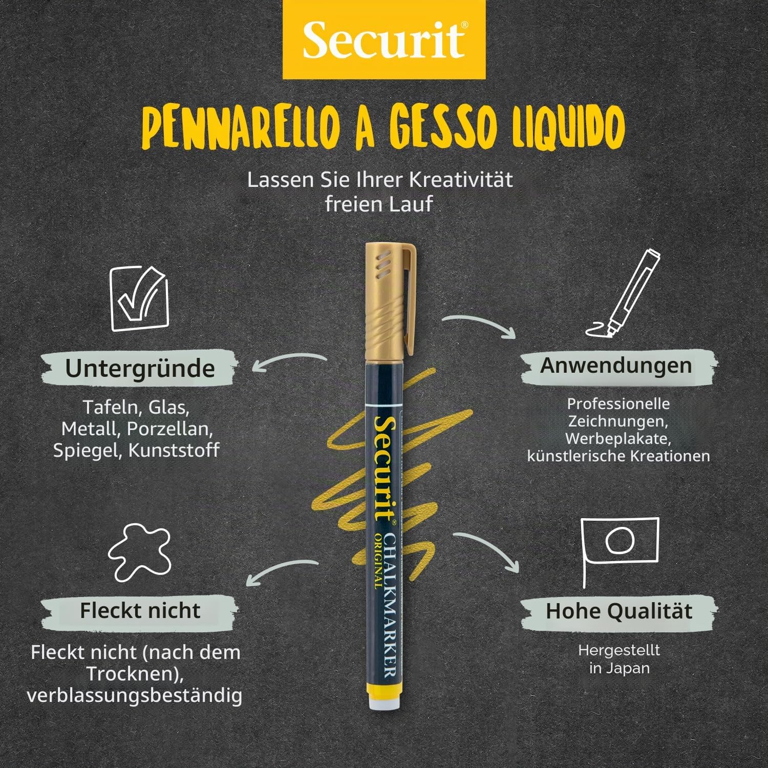 securit-original-kreidemarker-1-2-mm-metallic-7er-set-mehrfarbig image 2