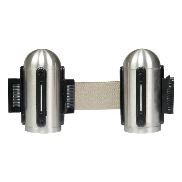 securit-retractable-wand-absperrband-grau-210-cm-edelstahl image 1