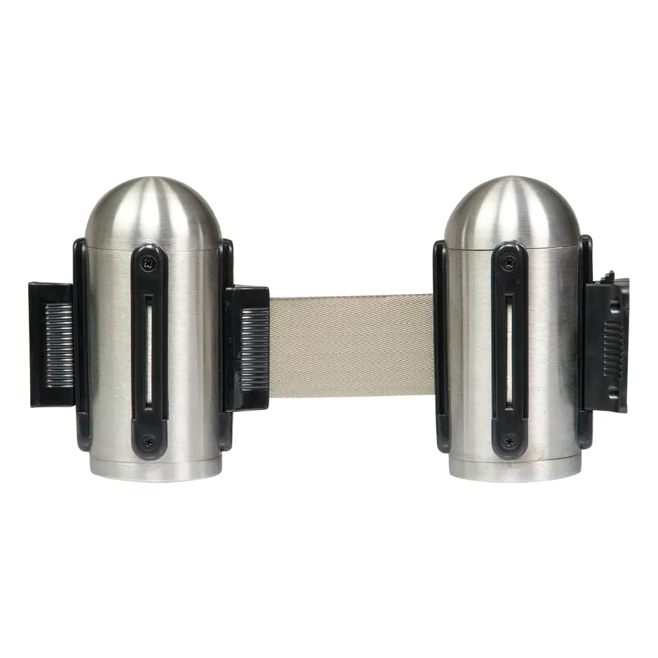 securit-retractable-wand-absperrband-grau-210-cm-edelstahl image 1