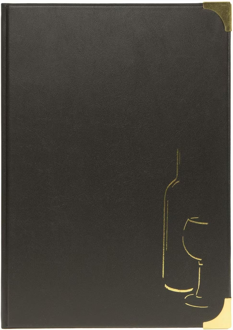 securit-basic-weinkarte-a4-mappe-pvc-schwarz-4-seiten image 1