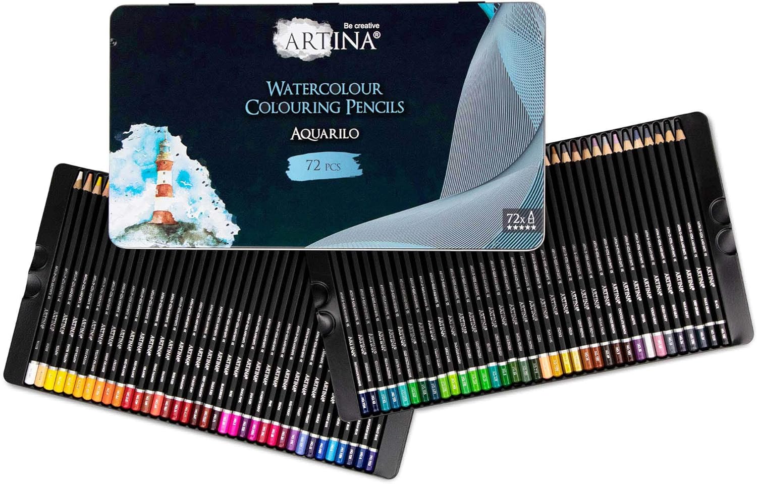 artina-colaro-aquarilo-aquarell-buntstifte-72er-wasserl-slich image 1
