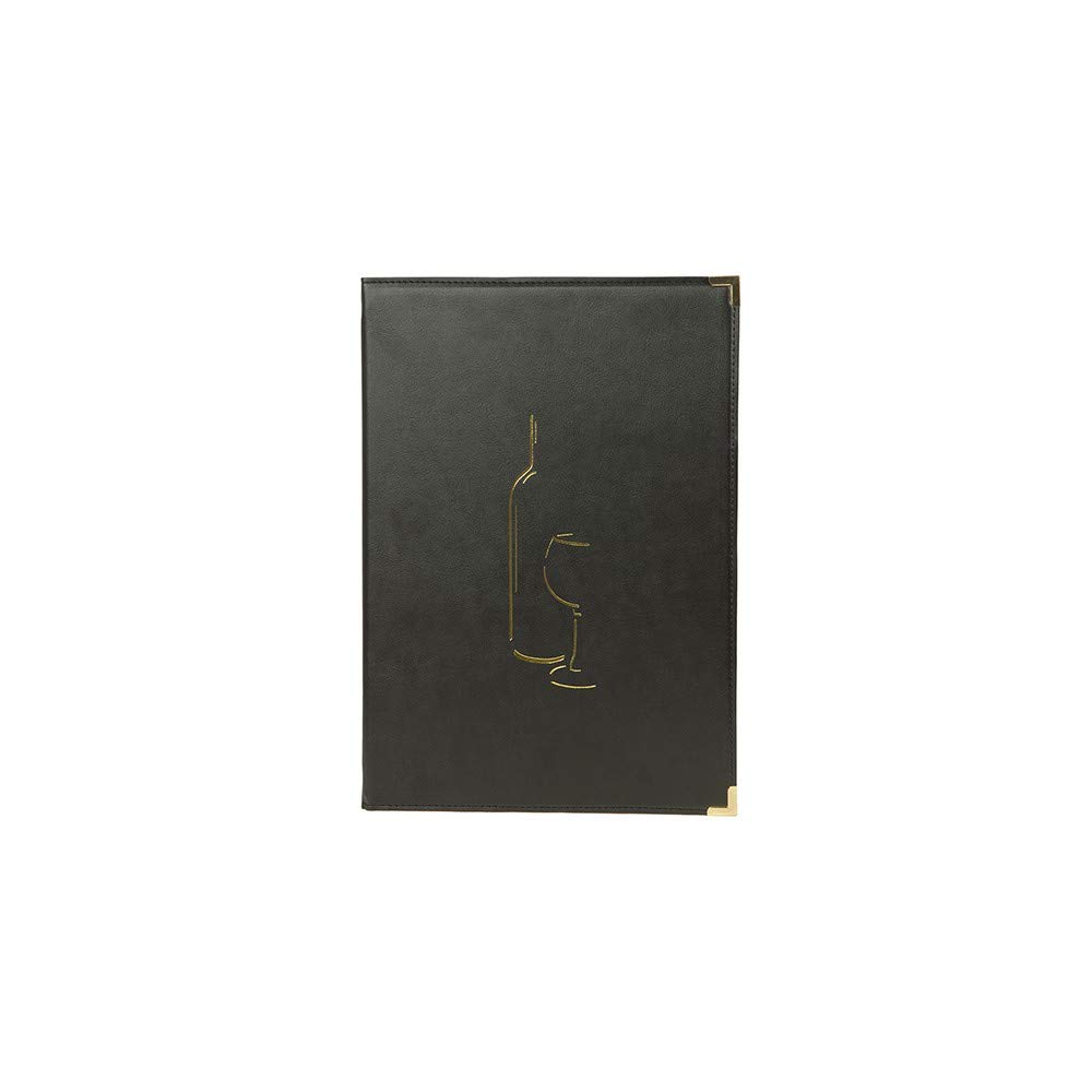 securit-classic-weinkarte-a4-schwarz-kunstleder image 1