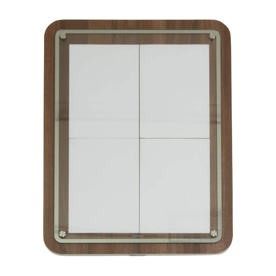 securit-universal-schaukasten-glass-star-4xa4-walnuss image 1