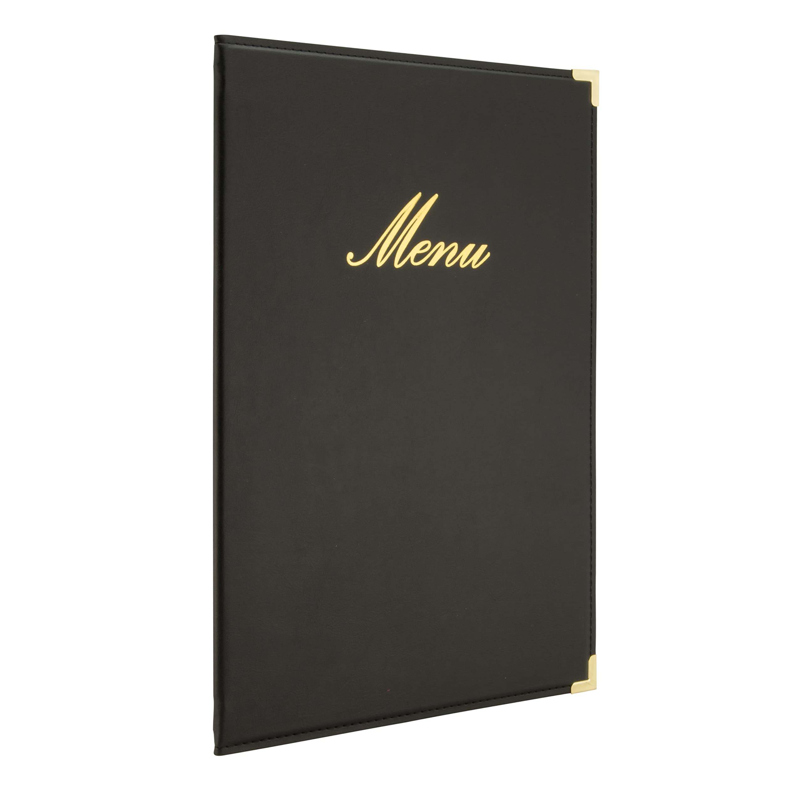 securit-classic-speisekarte-a4-schwarz-kunstleder-4-seiten image 2