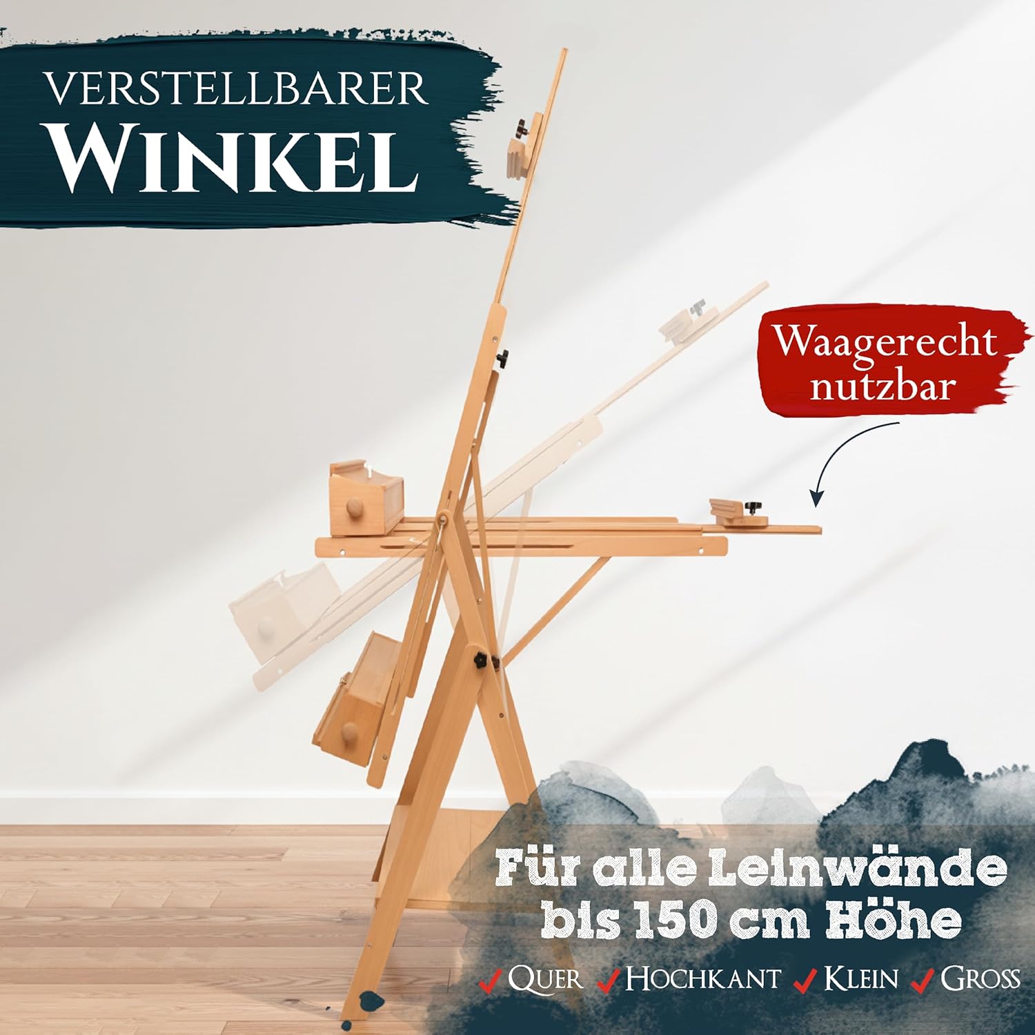 artina-akademie-napoli-atelierstaffelei-buchenholz-mit-schublade image 5