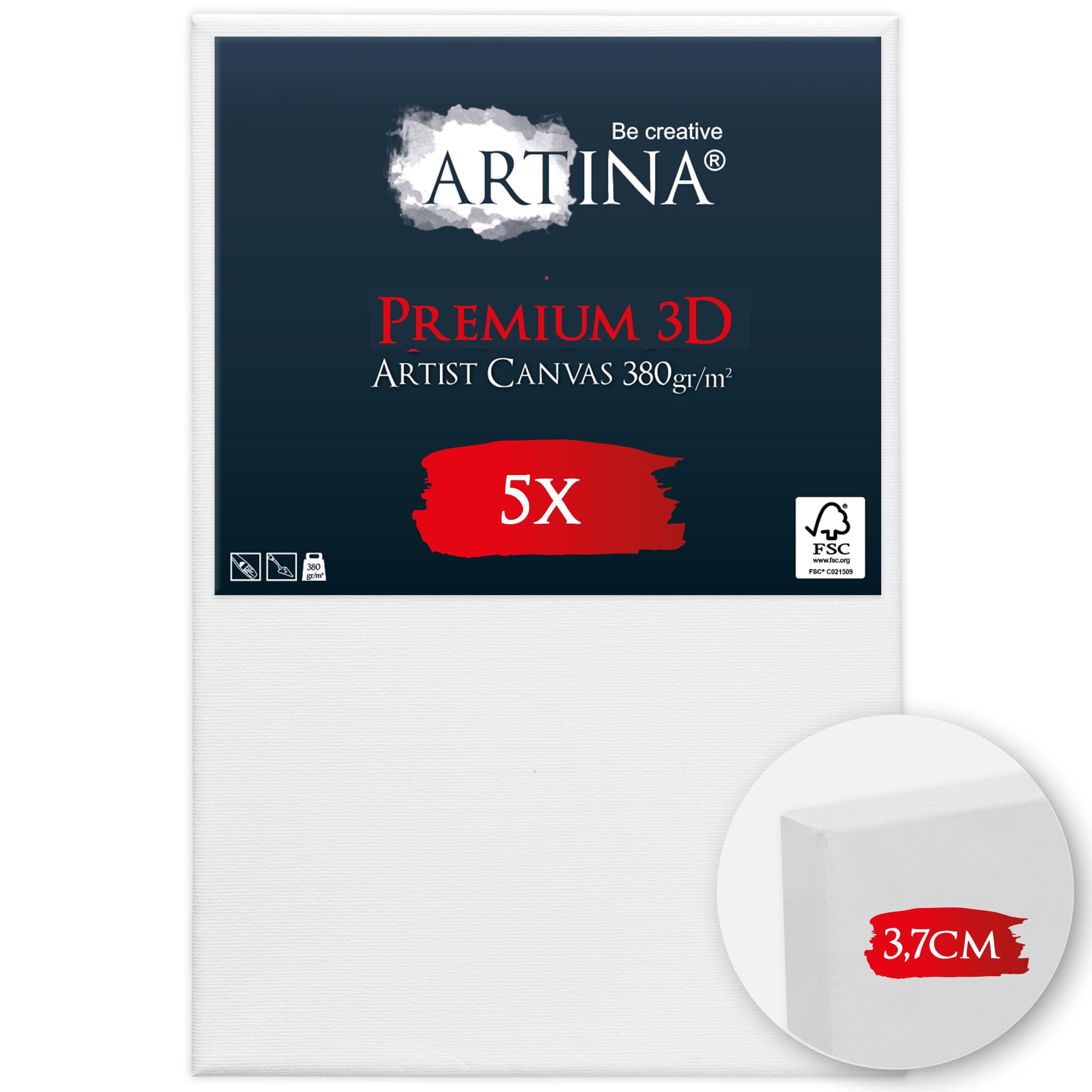 artina-3d-premium-leinwand-5er-set-18x24-cm-baumwolle image 2