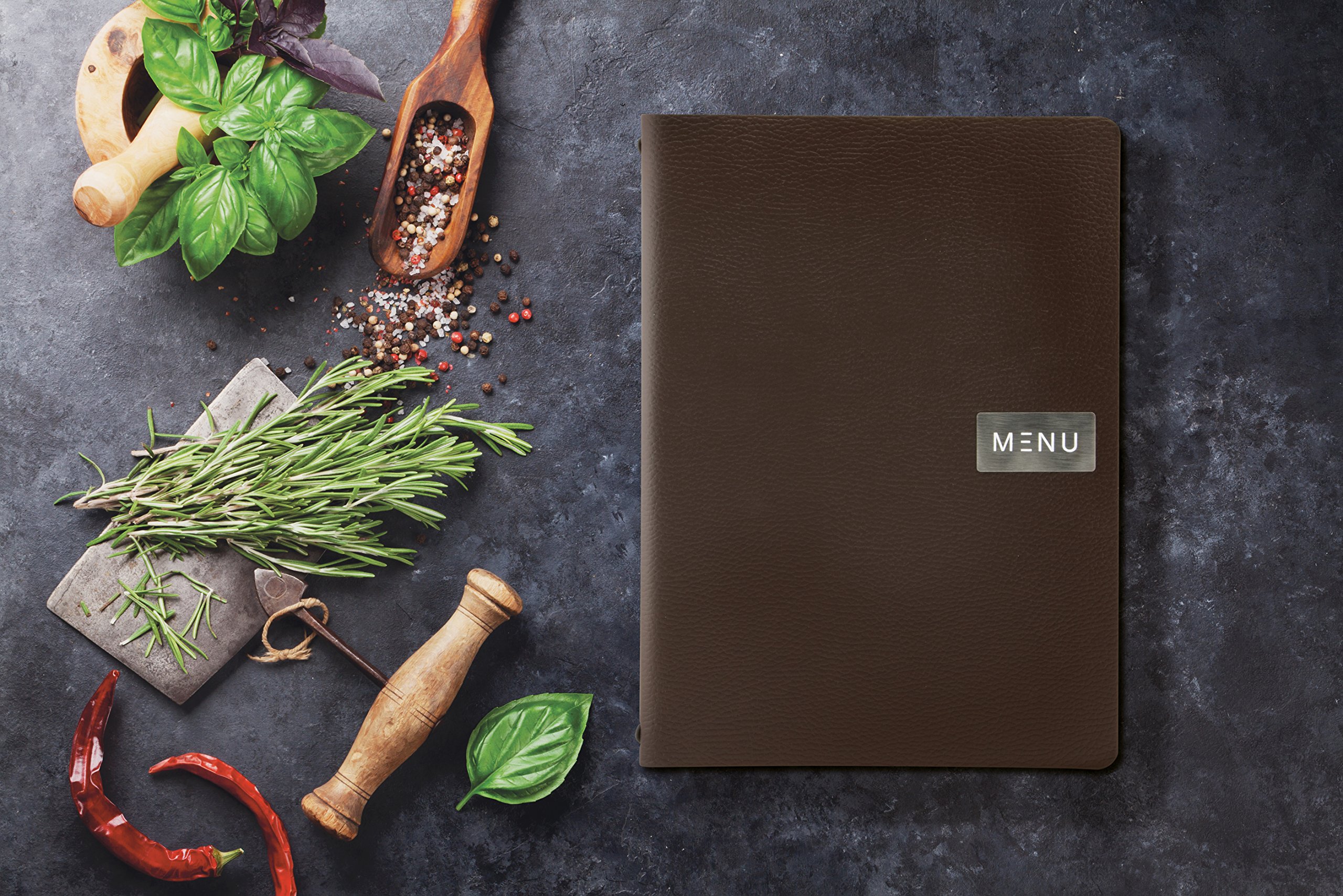 securit-trendy-speisekarte-leather-line-braun-koleder image 4
