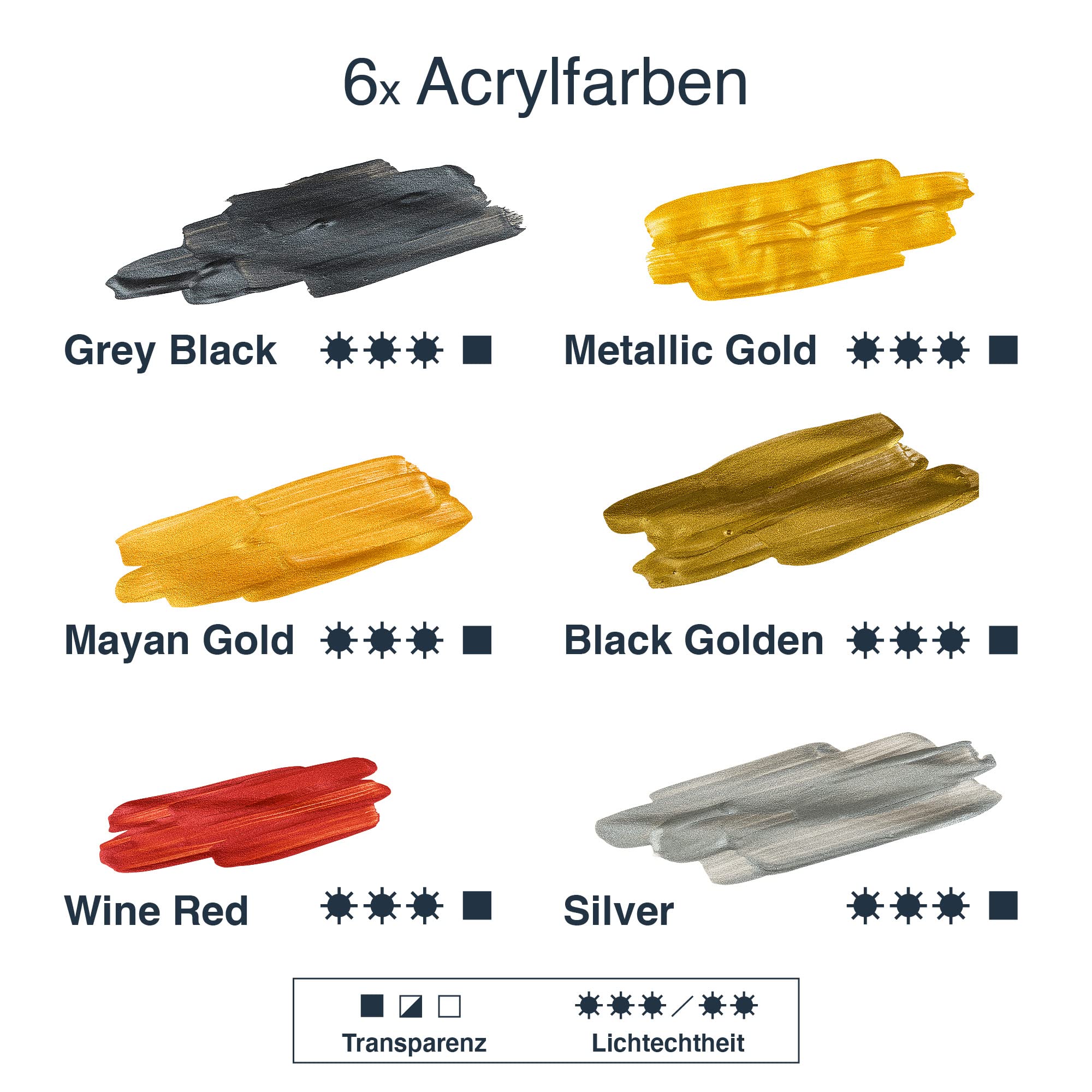 artina-crylic-acrylfarben-metallic-6x75-ml-gl-nzend image 3