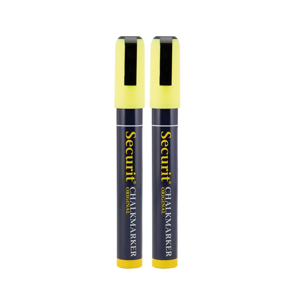 securit-original-fl-ssigkreide-marker-gelb-2-6mm-2er image 1