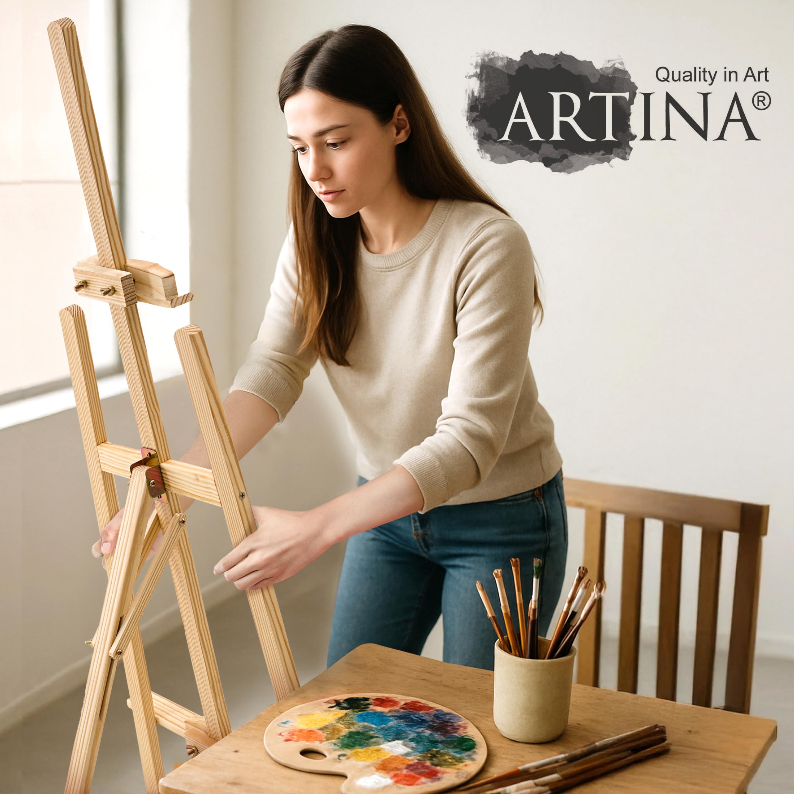 artina-akademie-tessin-staffelei-kiefer-150-cm-verstellbar image 7