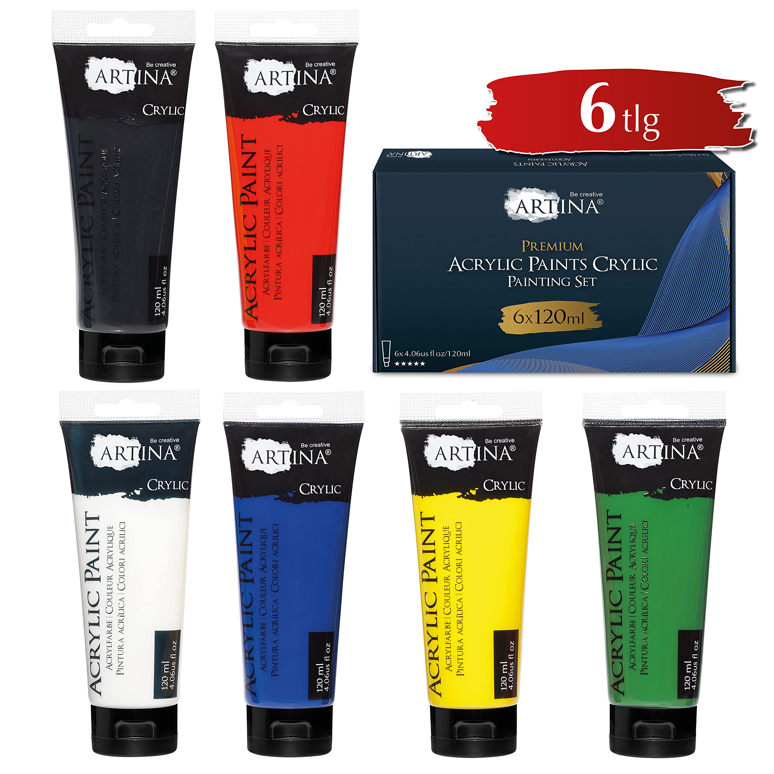 artina-crylic-acrylfarben-set-120-ml-10er-pack-mehrfarbig image 3