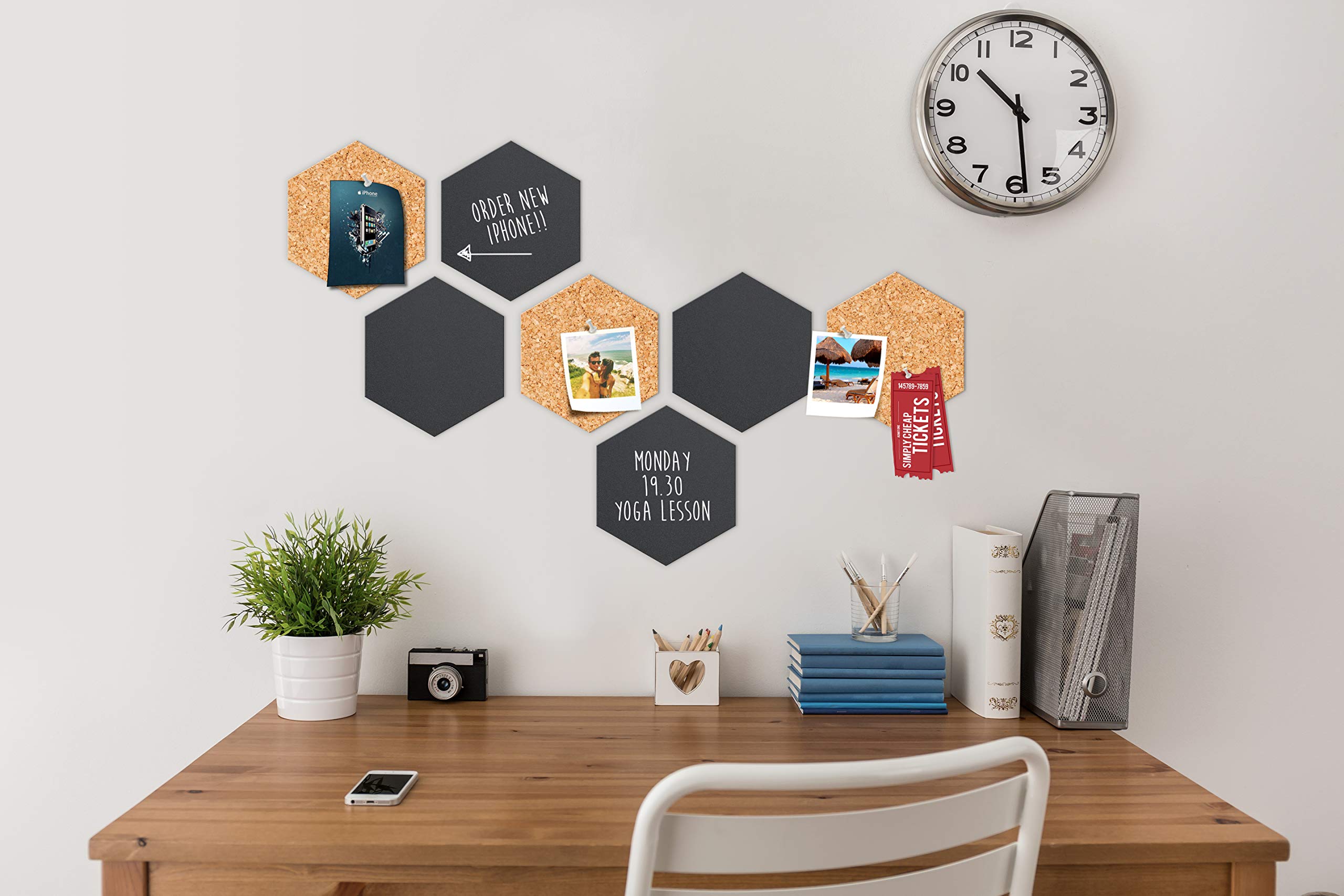 securit-fb-cb-hex-kreide-korktafel-hexagon image 4
