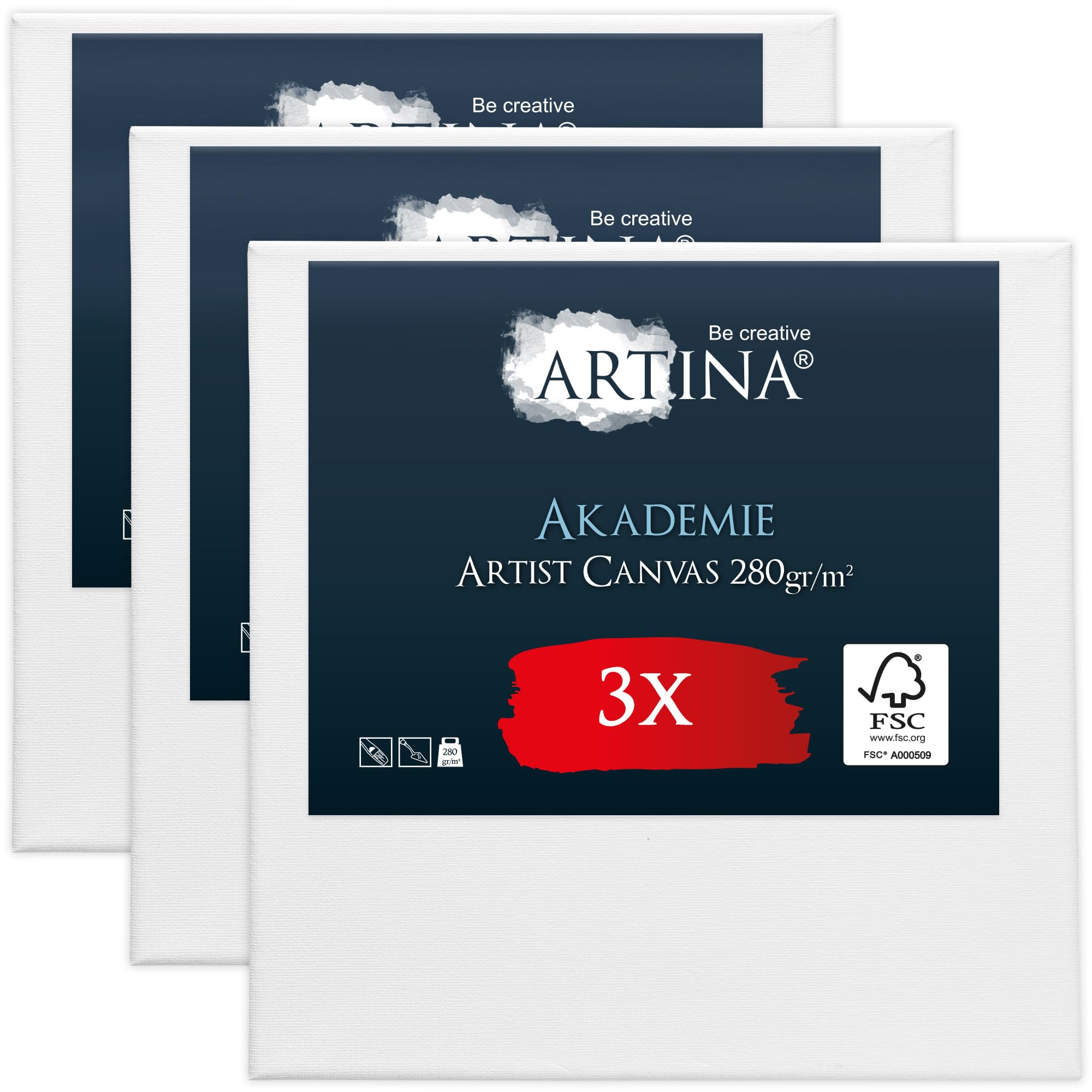 artina-akademie-keilrahmen-leinwand-20x20-cm-3er-baumwolle image 7