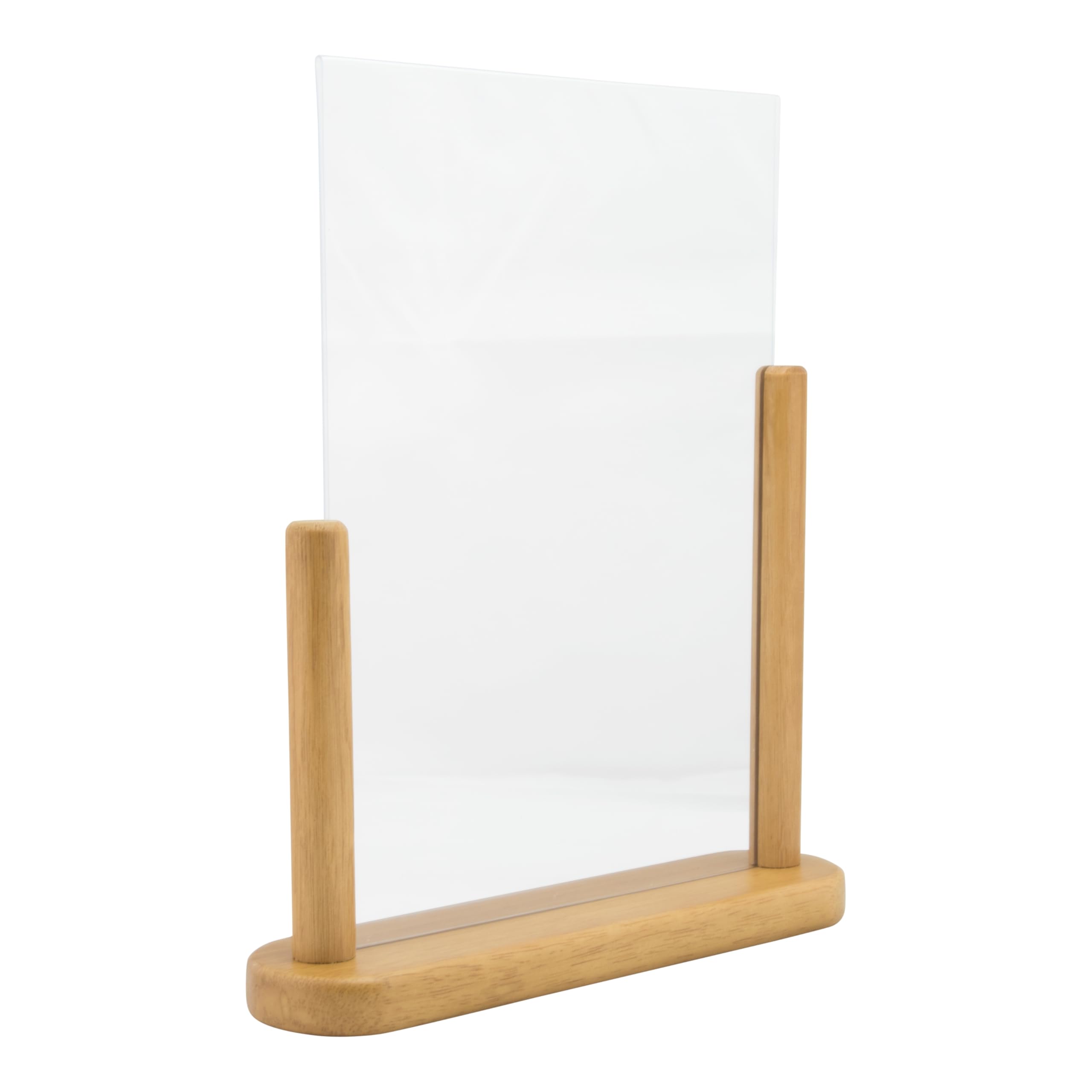 securit-elegant-tischaufsteller-a4-teak-hartholz image 2